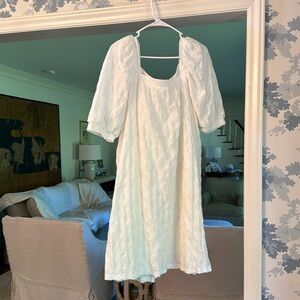 Anthropologie white dress